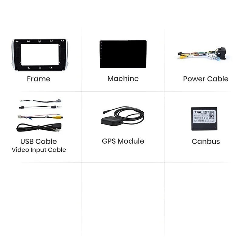 Navigatie Peugeot 2008 (2013-2017), Ecran 10 inch, 4GB 64GB, 4-core