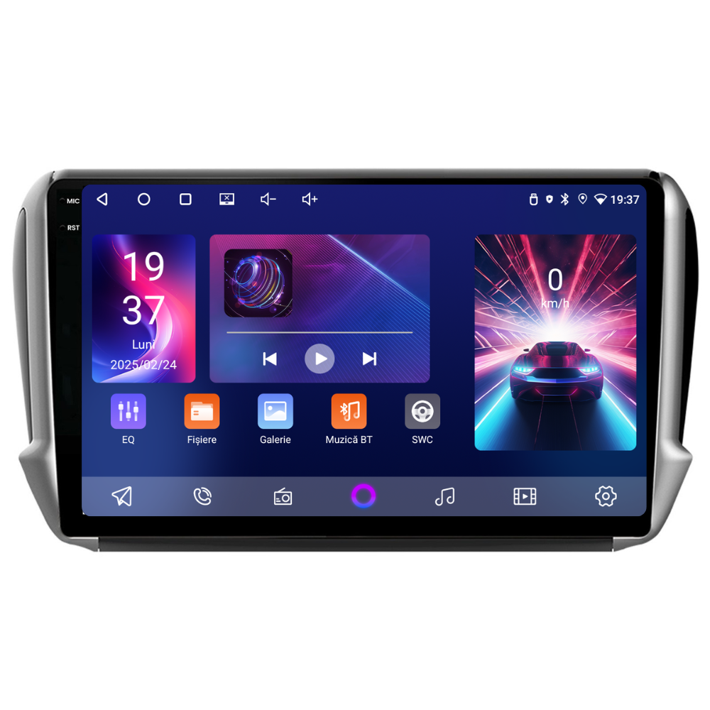 Navigatie Peugeot 208 (2013-2017), Ecran 10 inch, 4GB 64GB, 4-core