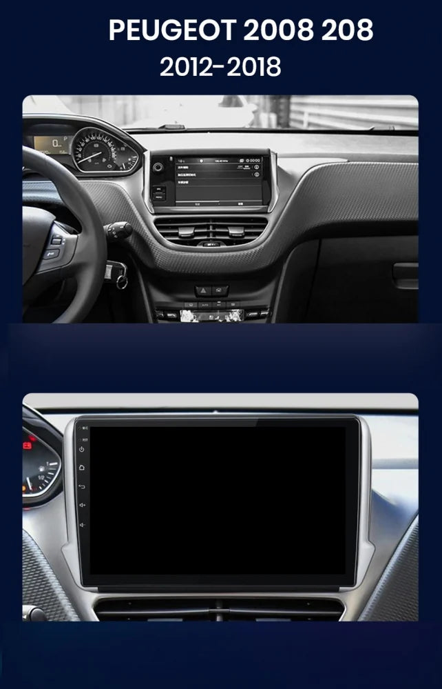 Navigatie Peugeot 208 (2013-2017), Ecran 10 inch, 4GB 64GB, 8-core