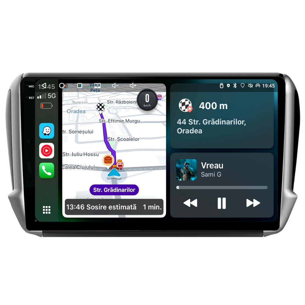Navigatie Peugeot 2008 (2013-2017), Ecran 10 inch, 4GB 64GB, 8-core