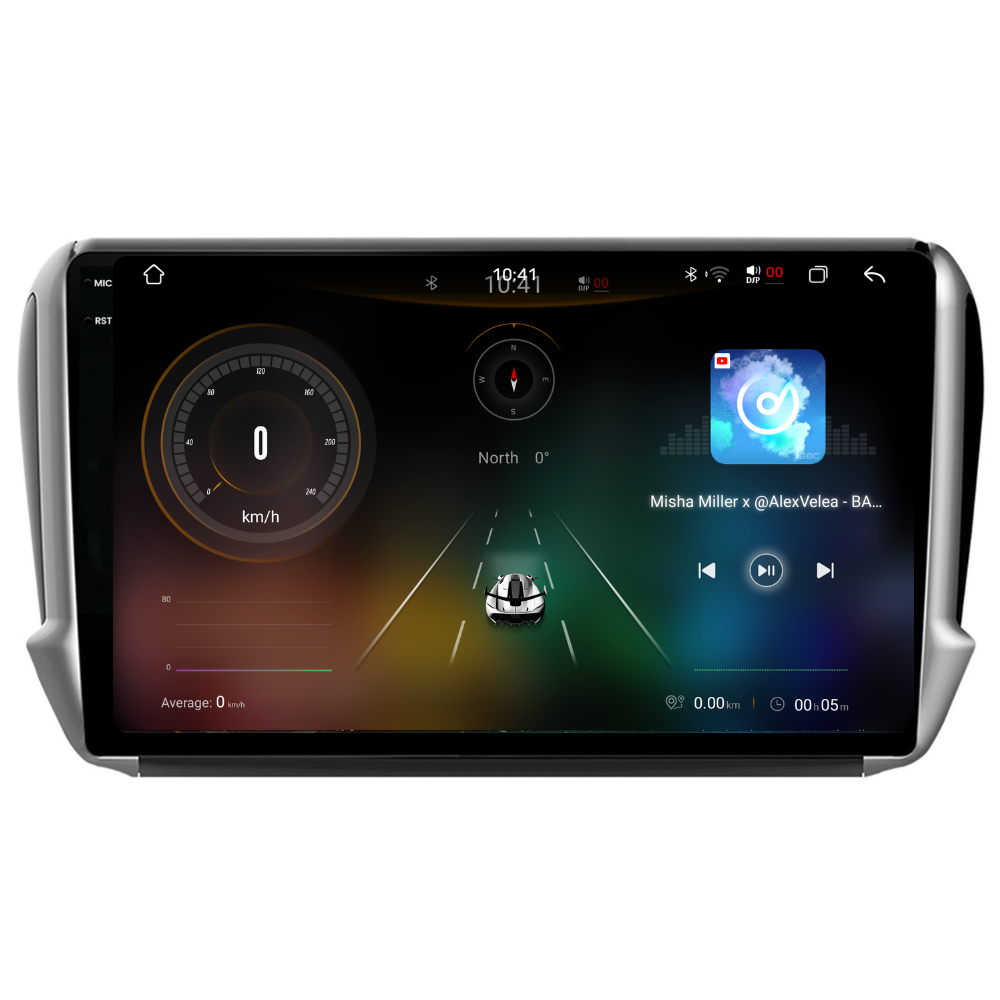 Navigatie Peugeot 208 (2013-2017), Ecran 10 inch 2K, 12GB 256GB, 8-core
