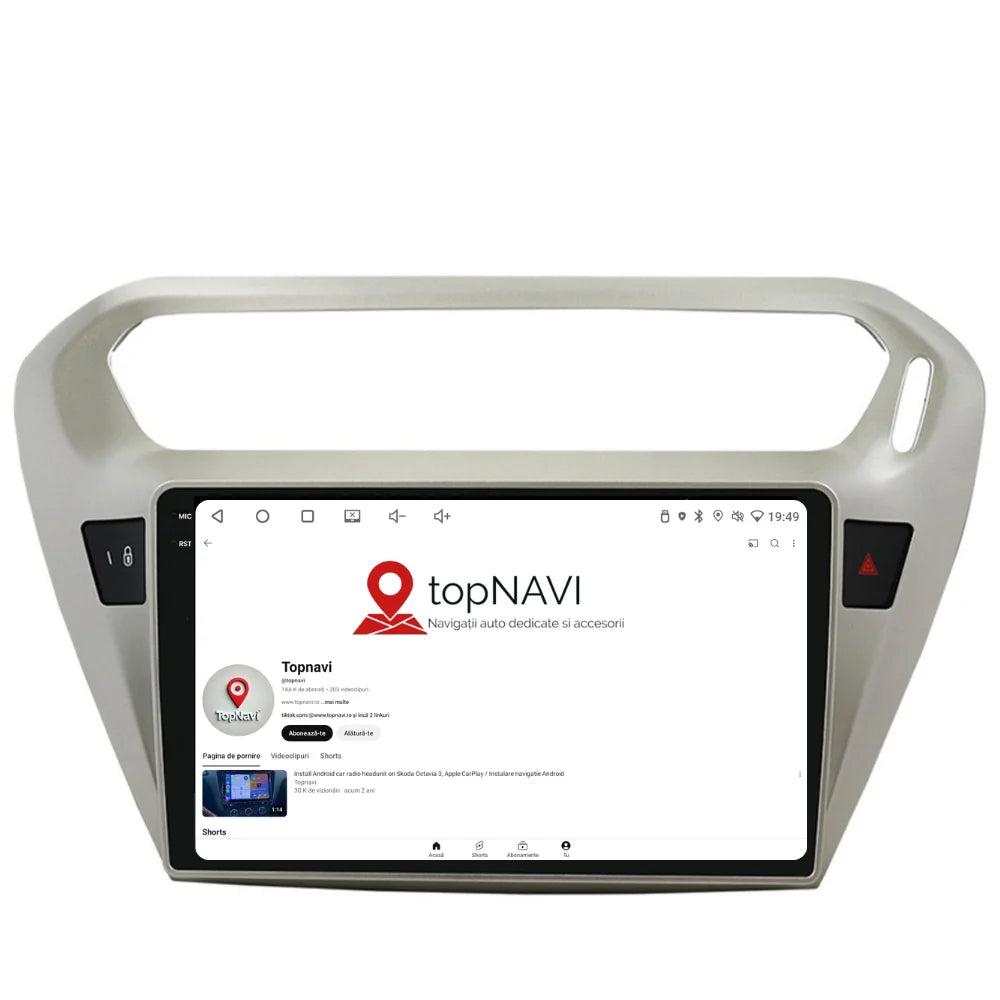 Navigatie Peugeot 301 (2013-2018), Ecran 9 inch 2K, 12GB RAM 256GB, 8-core