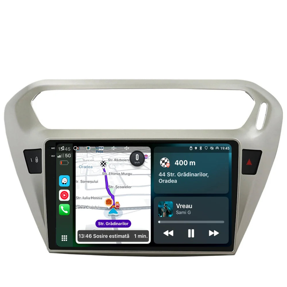 Navigatie Peugeot 301 (2013-2018), Ecran 9 inch 2K, 12GB RAM 256GB, 8-core