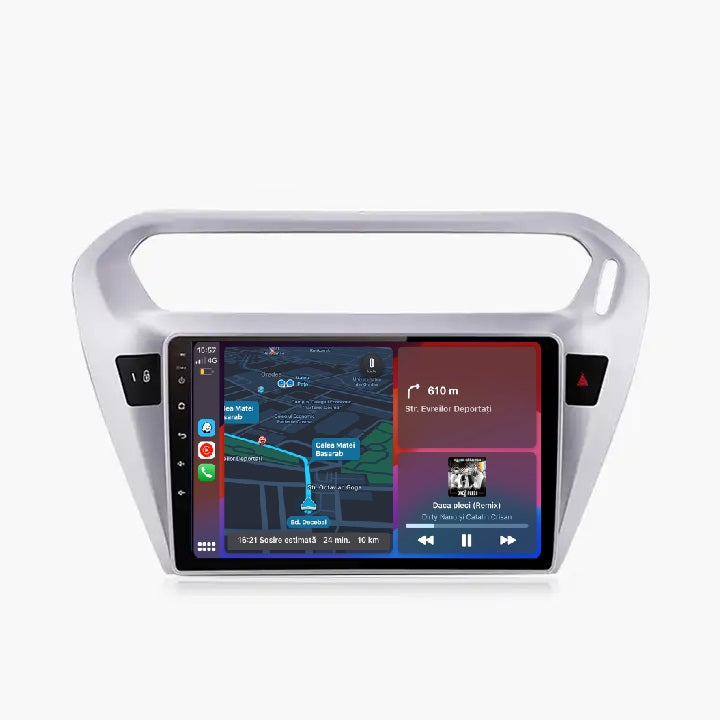 Navigatie Citroen Elysee (2013-2018), Ecran 9 inch, 1GB RAM 32GB