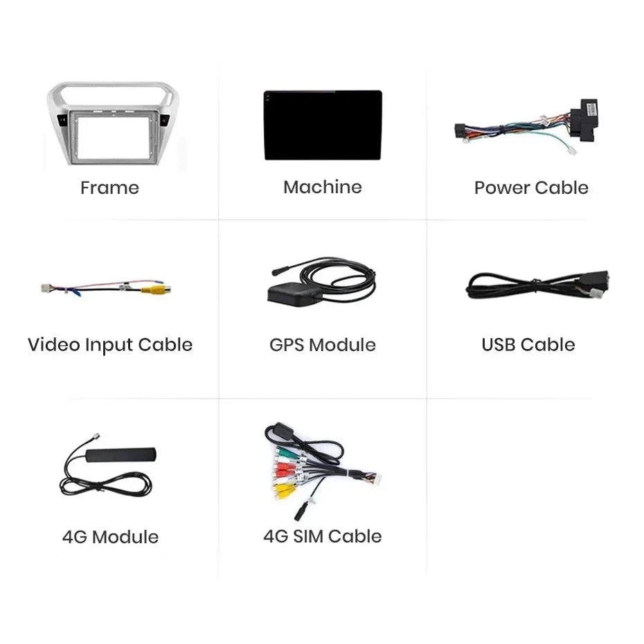 Navigatie Peugeot 301 (2013-2018), Ecran 9 inch, 8GB RAM 256GB, 8-core