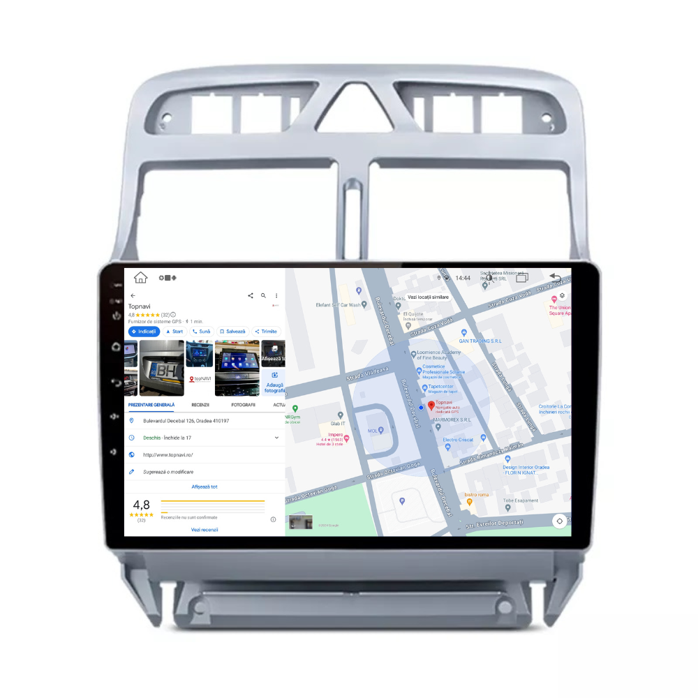 Navigatie Peugeot 307 (2002-2013), Ecran 9 inch, 1GB RAM 32GB