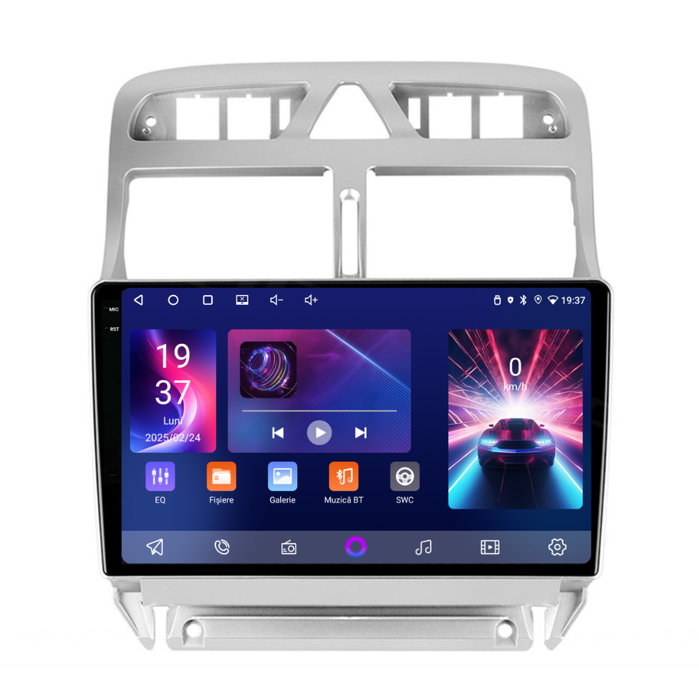 Navigație Peugeot 307 (2002-2013), Android, Ecran 9 inch, 4GB RAM 64GB, 4-core