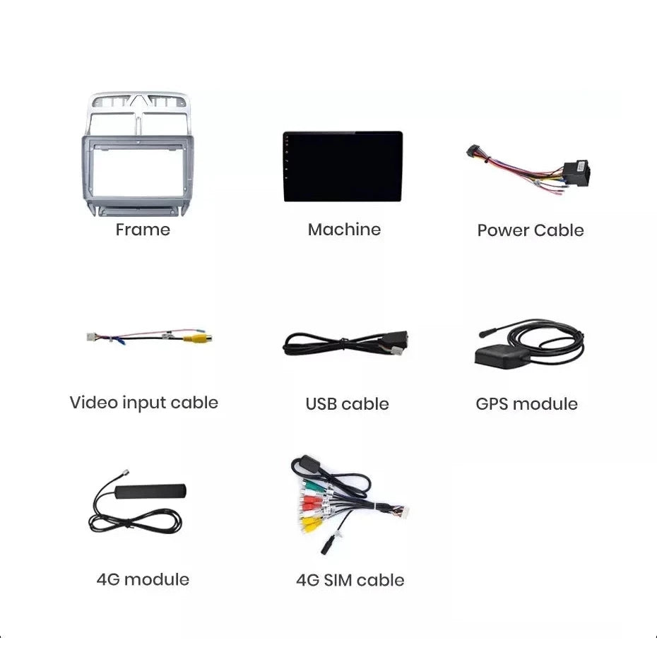 Navigație Peugeot 307 (2002-2013), Android, Ecran 9 inch, 6GB RAM 128GB, 8-core
