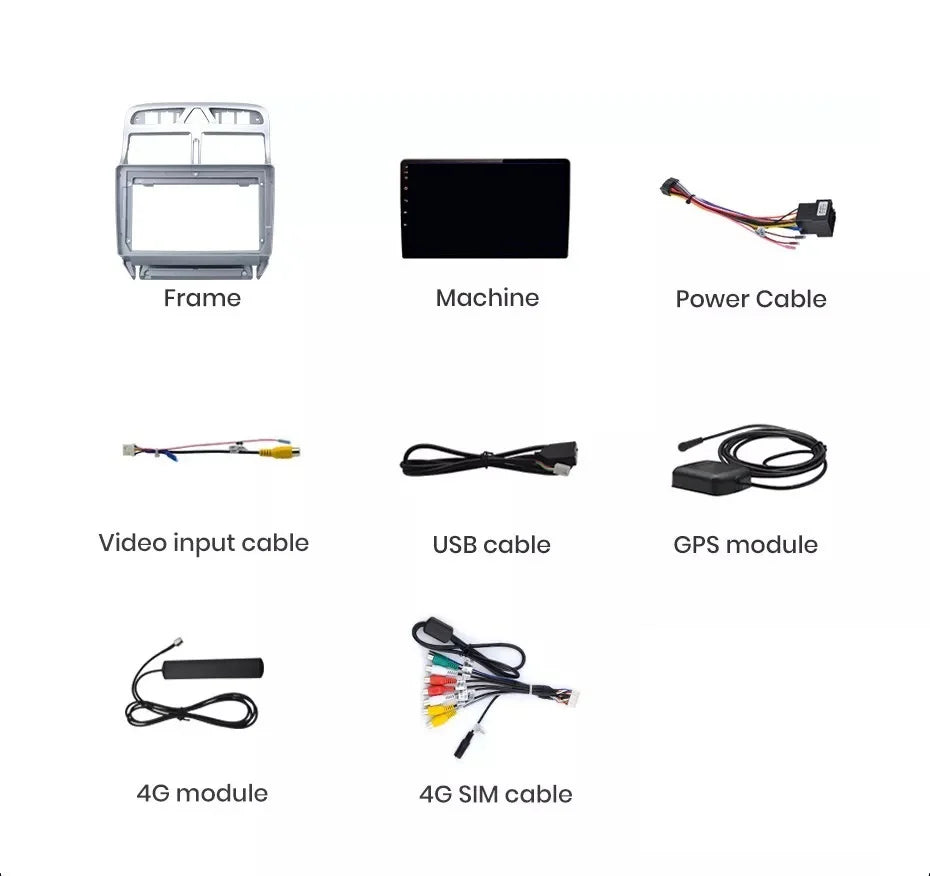 Navigatie Peugeot 307 2002-2013, Android 13,Ecran 2K, 8GB RAM 256GB, Octa Core, carplay /android auto