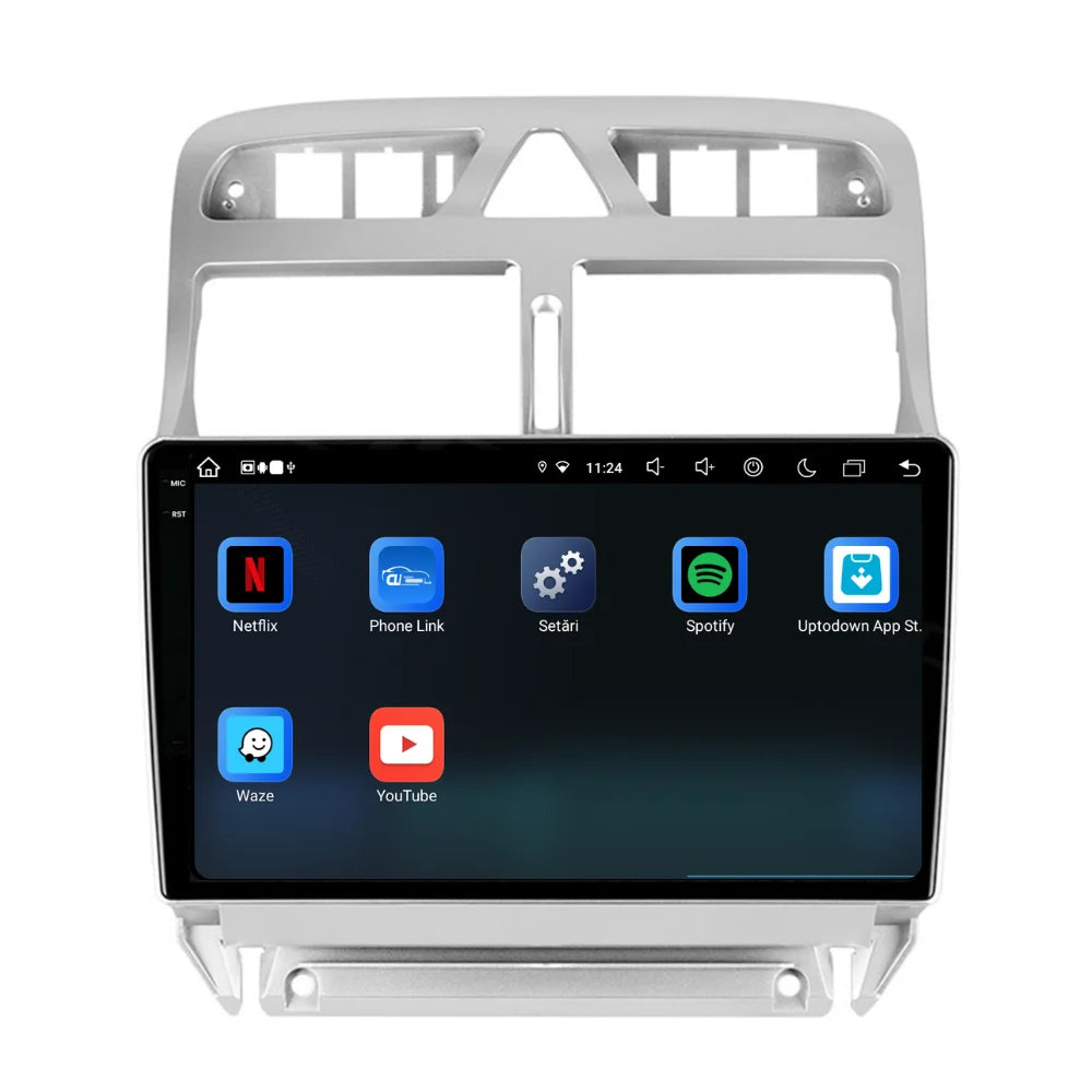 Navigatie Peugeot 307 2002-2013, Android 13,Ecran 2K, 8GB RAM 256GB, Octa Core, carplay /android auto
