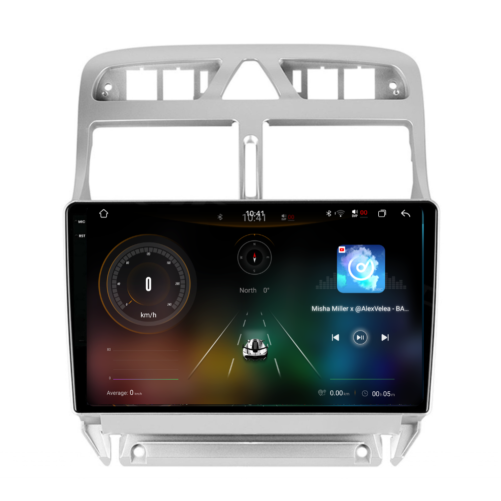Navigație Peugeot 307 (2002-2013), Android, Ecran 9 inch 2K, 12GB RAM 256GB, 8-core