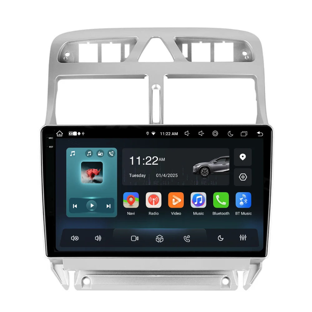 Navigație Peugeot 307 (2002-2013), Android, Ecran 9 inch, 4GB RAM 64GB, 8-core