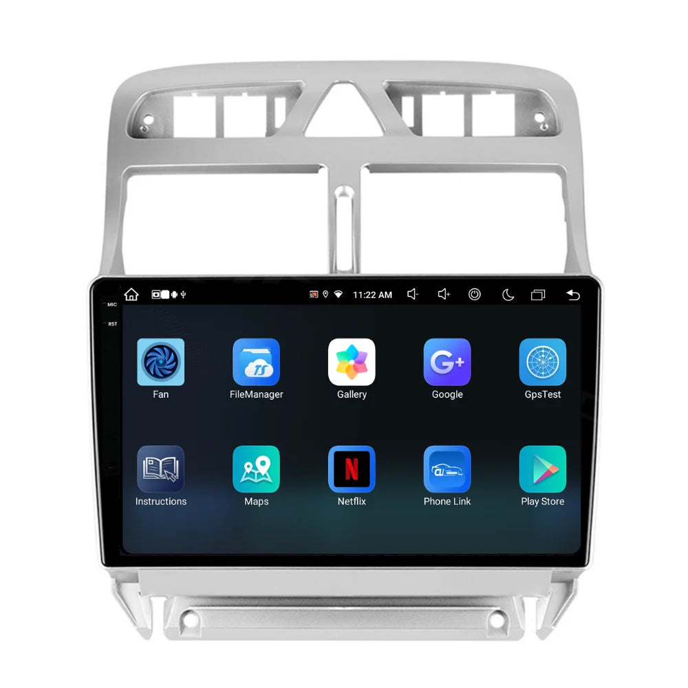 Navigație Peugeot 307 (2002-2013), Android, Ecran 9 inch, 4GB RAM 64GB, 8-core