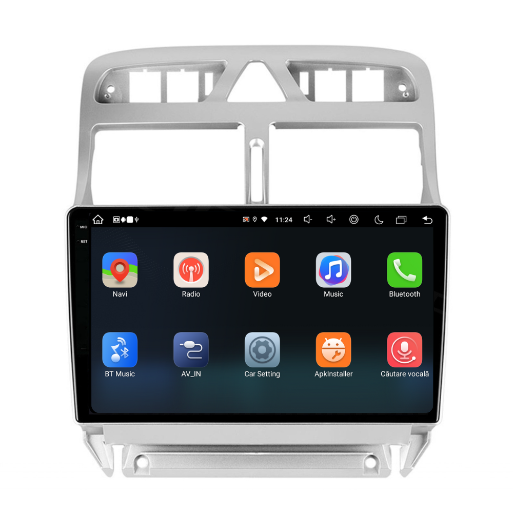 Navigație Peugeot 307 (2002-2013), Android, Ecran 9 inch, 8GB RAM 256GB, 8-core