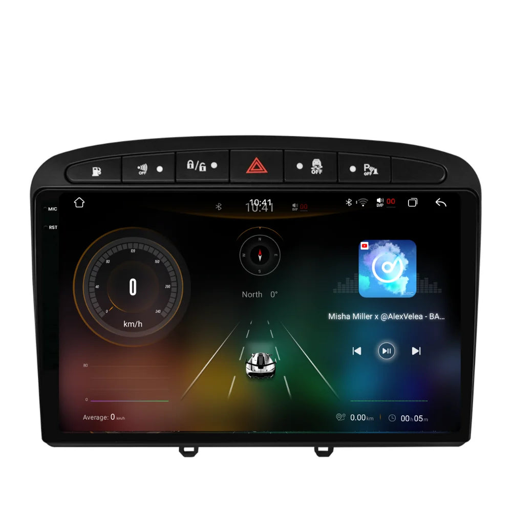Navigatie Peugeot 308 (2008-2020), Ecran 9 inch 2K, 12GB RAM 256GB, 8-core