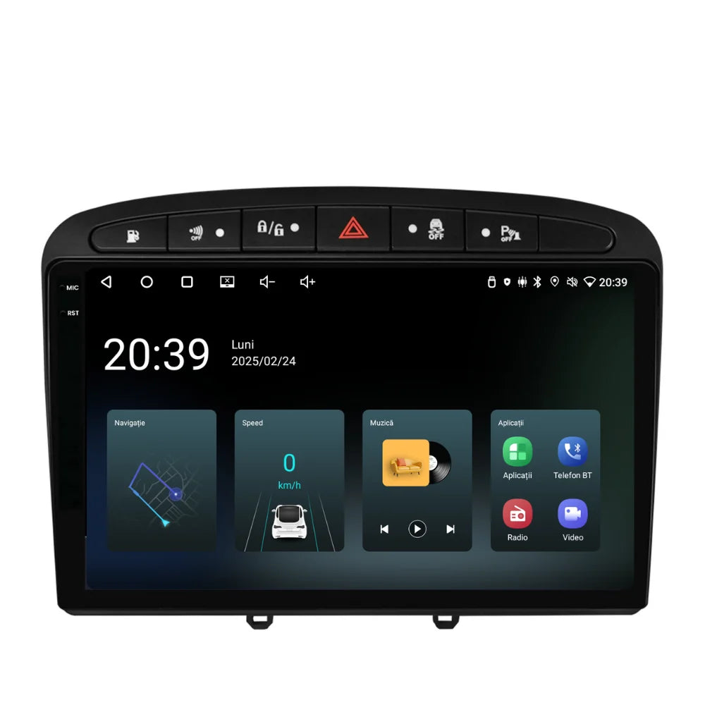 Navigatie Peugeot 308 (2008-2020), Ecran 9 inch, 4GB RAM 64GB, 4-core