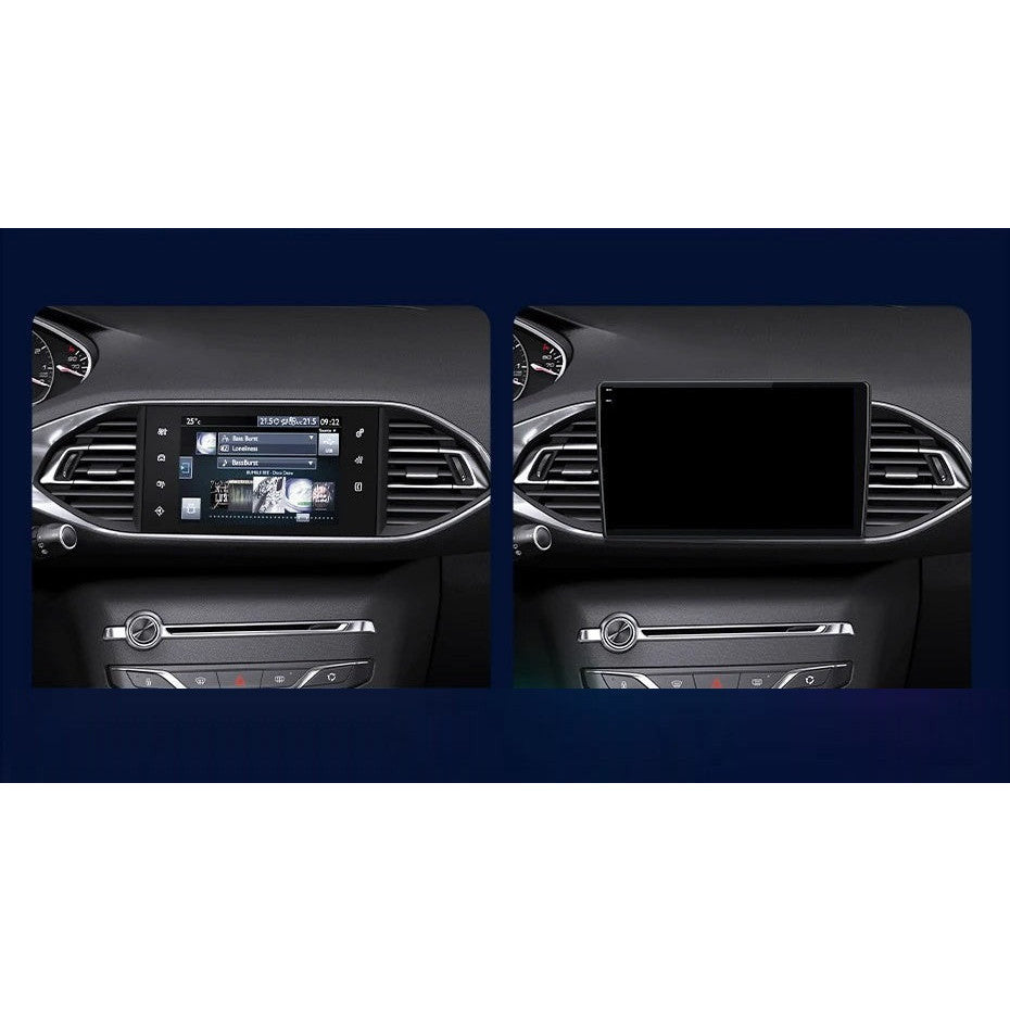 Navigatie Peugeot 308 (2012-2017), Ecran 9 inch 2K, 12GB RAM 256GB, 8-core