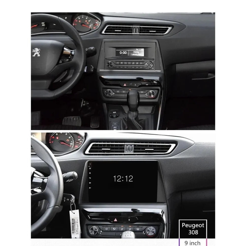 Navigatie Peugeot 308 (2012-2017), Ecran 9 inch, 8GB RAM 256GB, 8-core