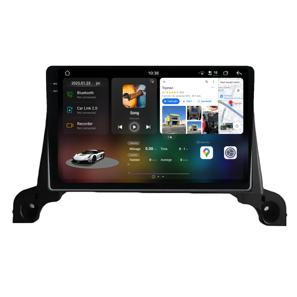 Navigatie Peugeot 4008 (2017-2020), Ecran 9 inch 2K, 12GB RAM 256GB, 8-core