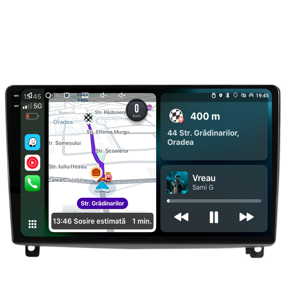 Navigatie Peugeot 407 (2004-2011), Ecran 9 inch, 4GB RAM 64GB, 4-core