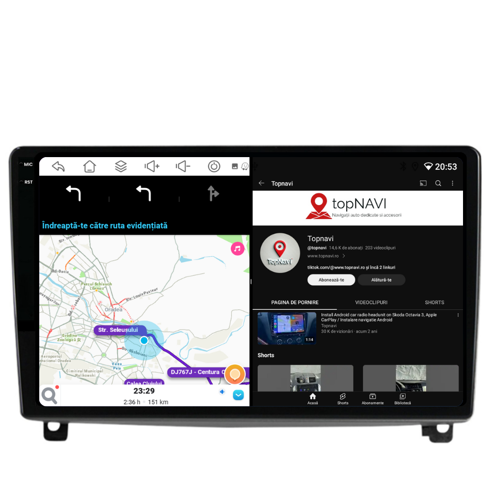 Navigatie Peugeot 407 (2004-2011), Ecran 9 inch, 4GB RAM 64GB, 8-core