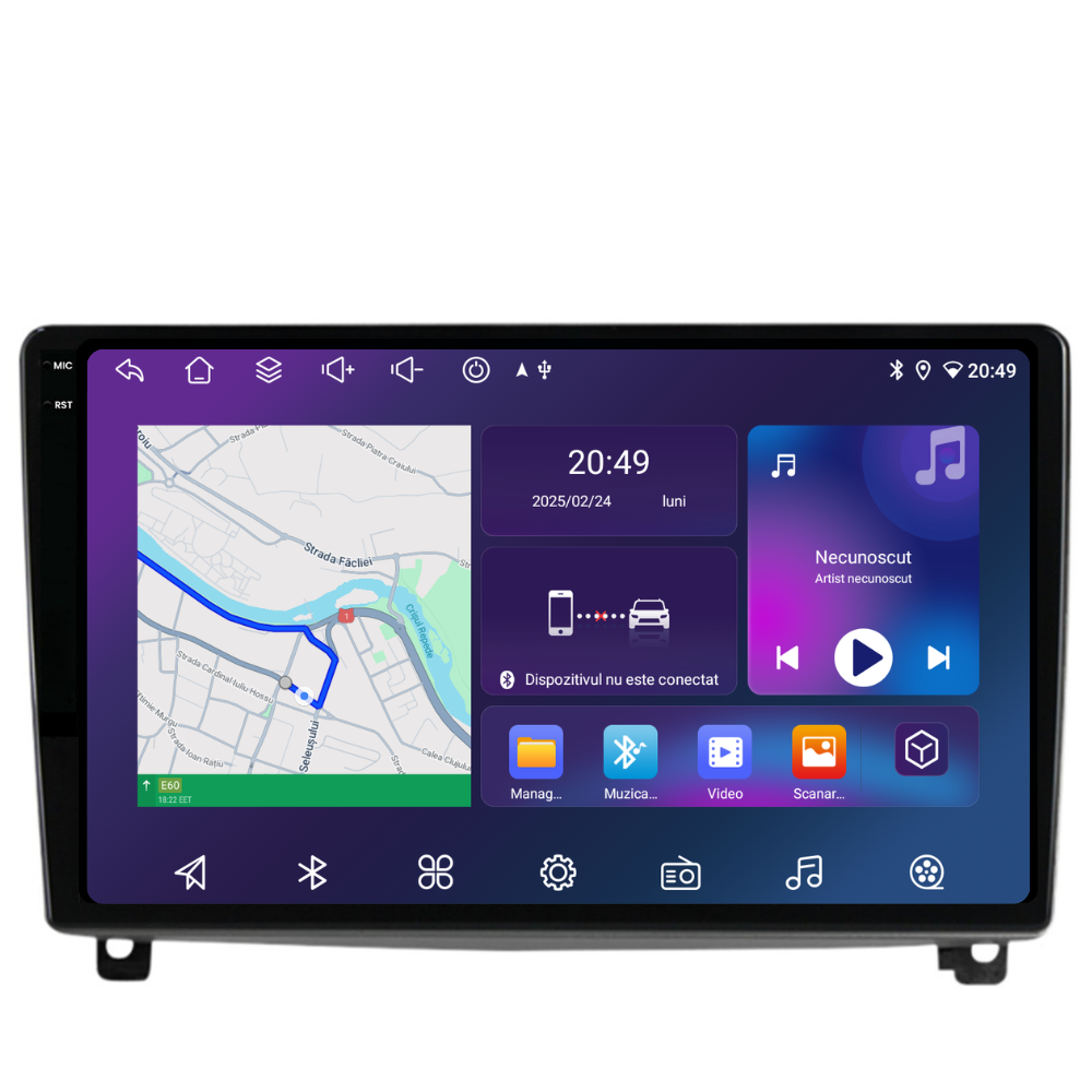 Navigatie Peugeot 407 (2004-2011), Ecran 9 inch, 6GB RAM 128GB, 8-core