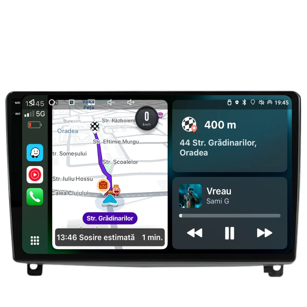 Navigatie Peugeot 407 (2004-2011), Ecran 9 inch 2K, 12GB RAM 256GB, 8-core