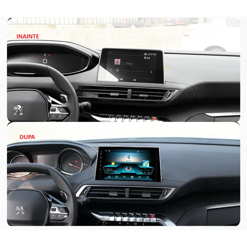 Navigatie Peugeot 5008 (2009-2015), Ecran 9 inch 2K, 12GB RAM 256GB, 8-core