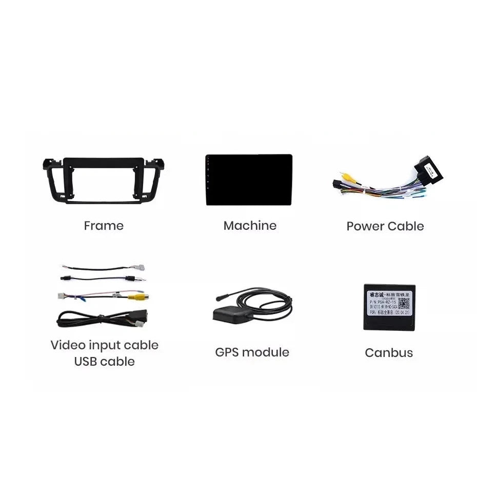 Navigatie Peugeot 508 (2011-2018), Ecran 9 inch, 2GB RAM, 32GB