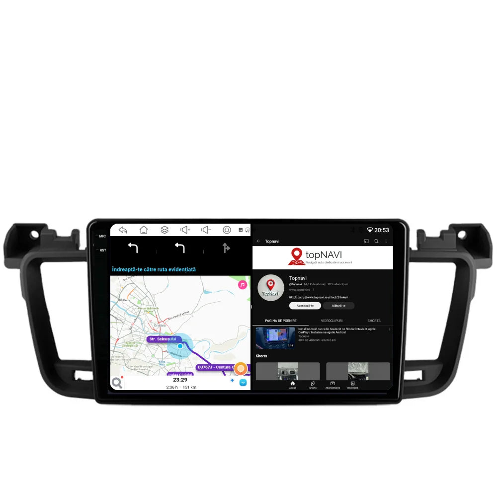 Navigatie Peugeot 508 (2011-2018), Ecran 2K, 4GB RAM, 64GB, 8-core