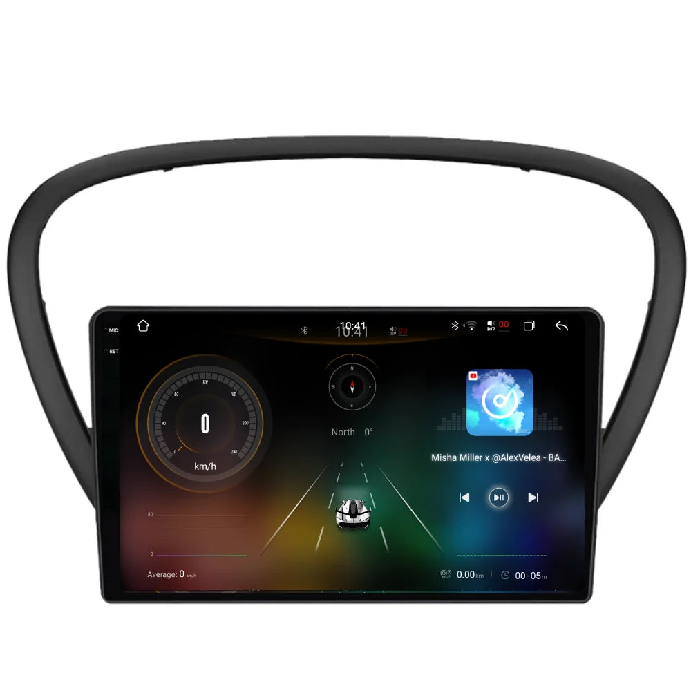 Navigatie Peugeot 607 (2004-2011), Ecran 9 inch 2K, 12GB RAM 256GB, 8-core