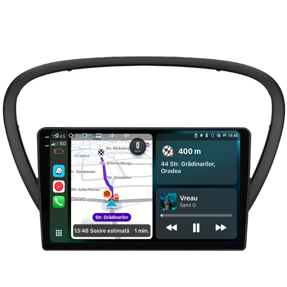 Navigatie Peugeot 607 (2004-2011), Ecran 9 inch, 6GB RAM 128GB, 8-core