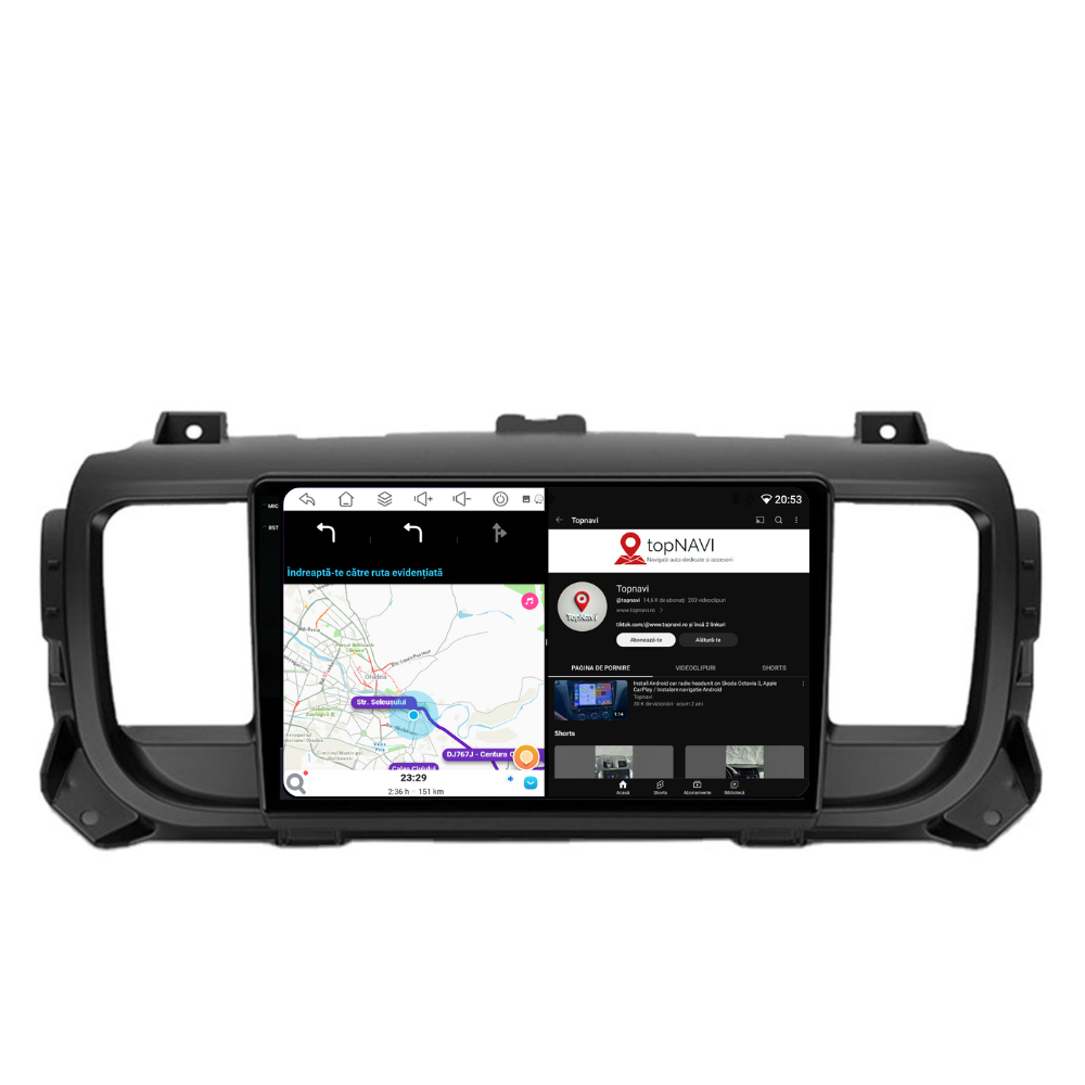 Navigatie Peugeot Expert (2016-2021), Ecran 9 inch, 4GB RAM 64GB, 8-core
