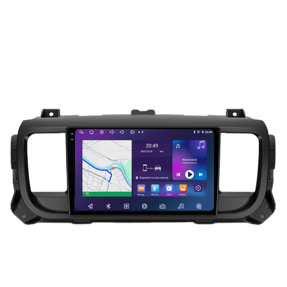Navigatie Citroen Jumpy (2016-2021), Ecran 9 inch, 6GB RAM 128GB, 8-core