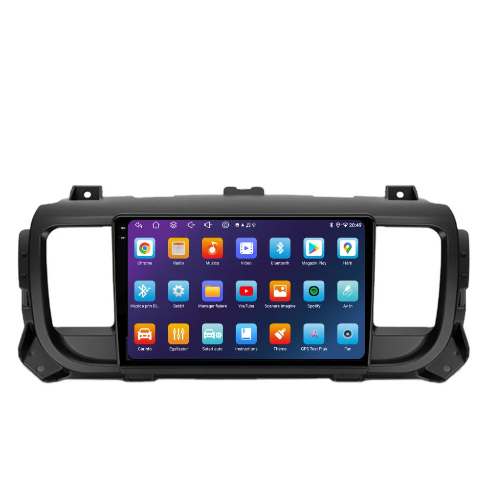 Navigatie Citroen Jumpy (2016-2021), Ecran 9 inch, 6GB RAM 128GB, 8-core
