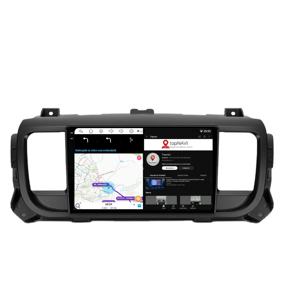 Navigatie Citroen Jumpy (2016-2021), Ecran 9 inch, 6GB RAM 128GB, 8-core