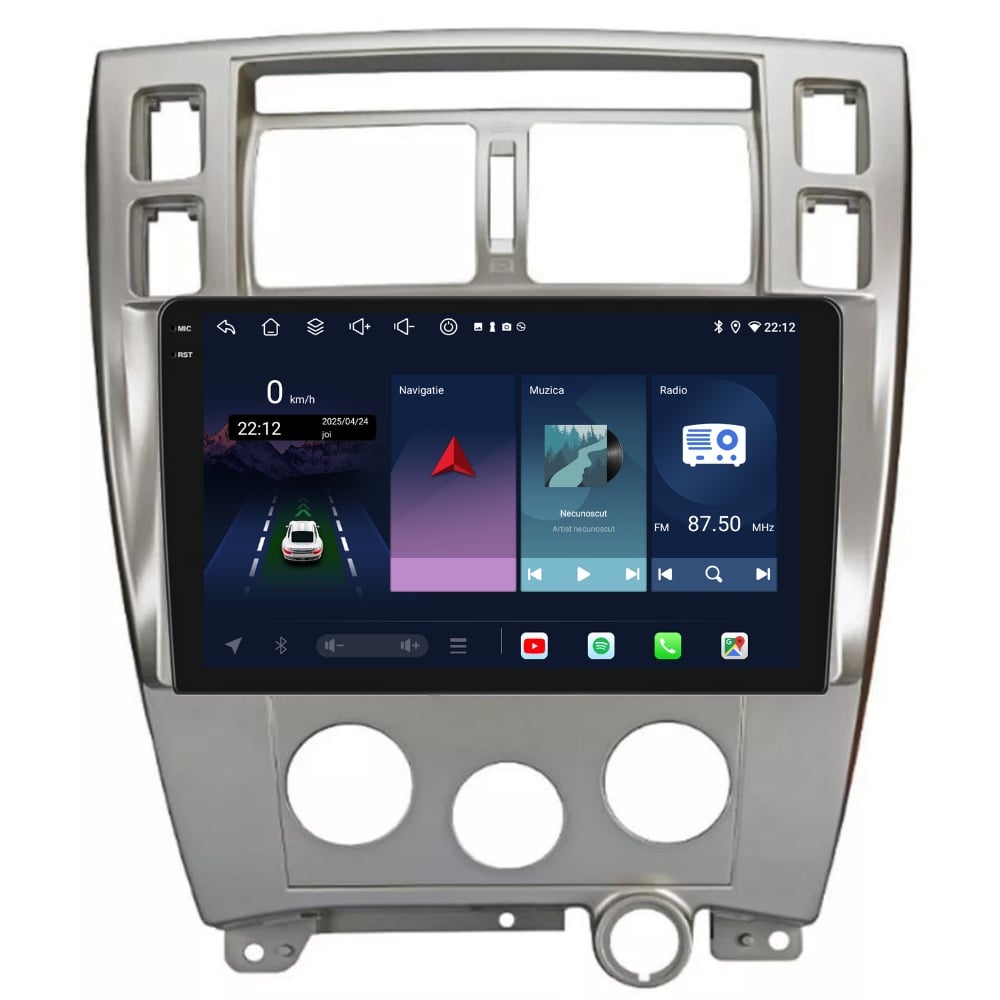 Navigatie Hyundai Tucson (2006-2010), Ecran 10", Carplay / Android Auto