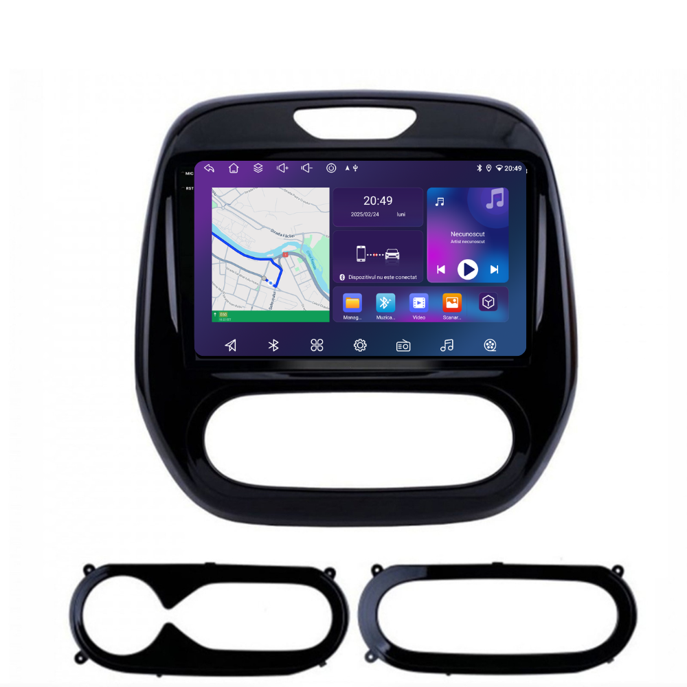 Navigatie Renault Captur (2013-2019), Android, Ecran 9 inch, 4GB RAM 64GB, 8-core