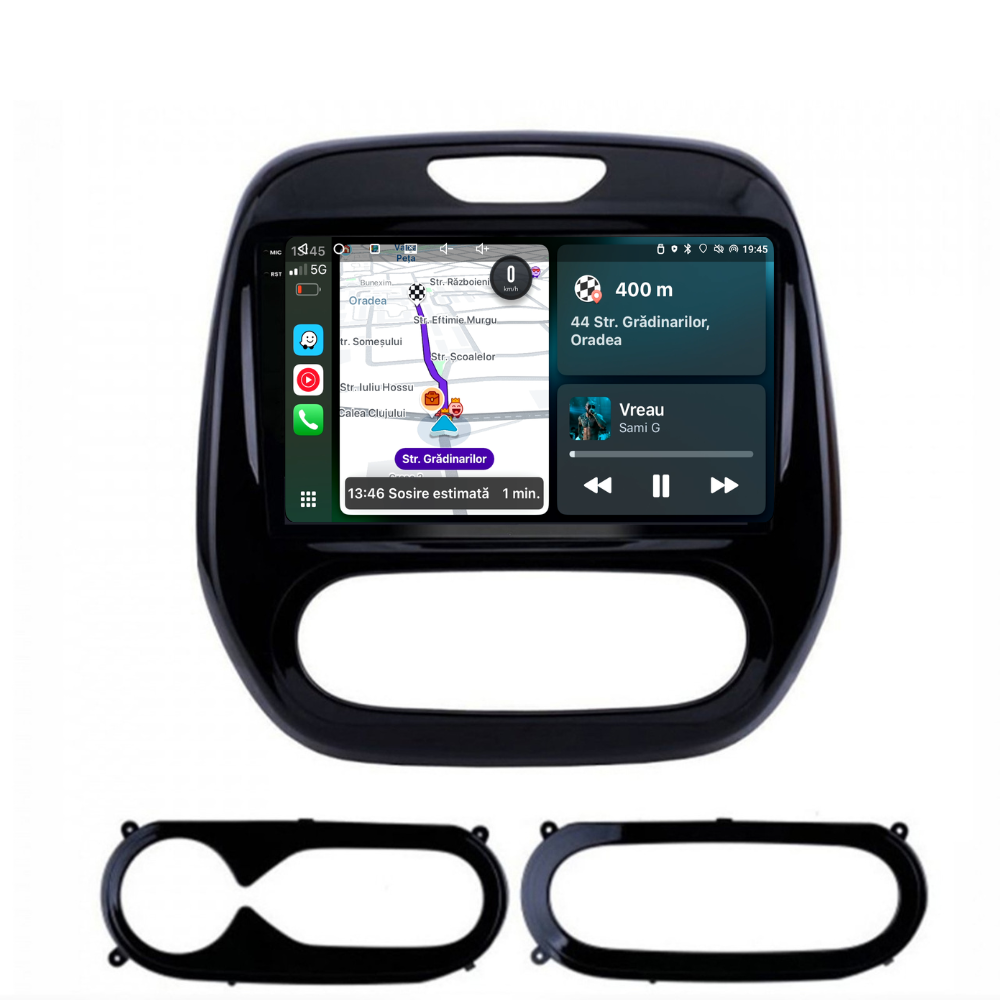 Navigatie Renault Captur (2013-2019), Android, Ecran 9 inch, 6GB RAM 128GB, 8-core