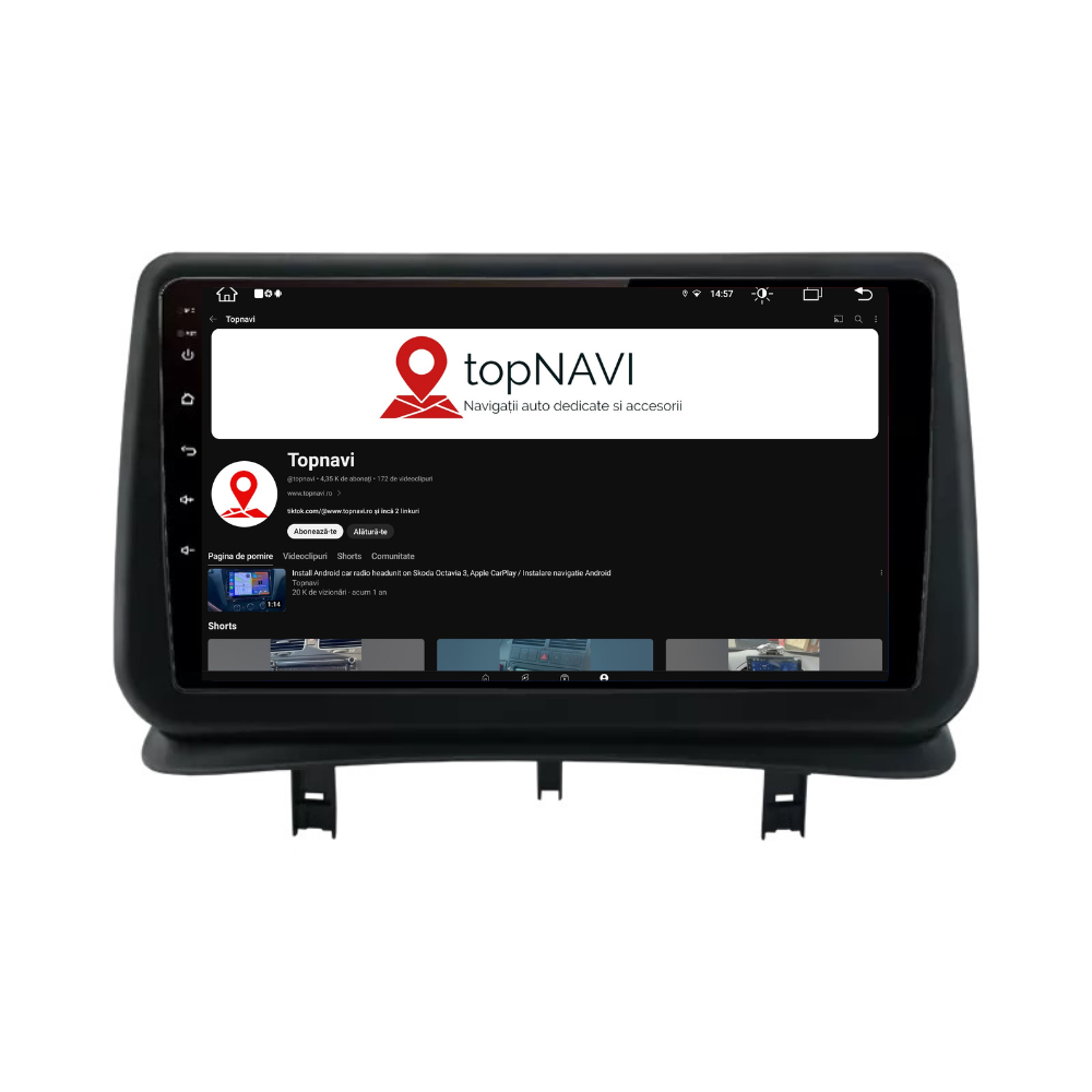 Navigatie Renault Clio 3 (2005-2014), Ecran 9 inch, 1GB RAM 32GB