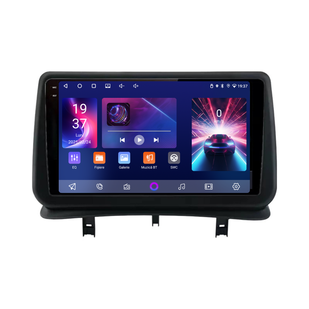 Navigatie Renault Clio 3 (2005-2014), Ecran 9 inch, 4GB RAM 64GB, 4-core