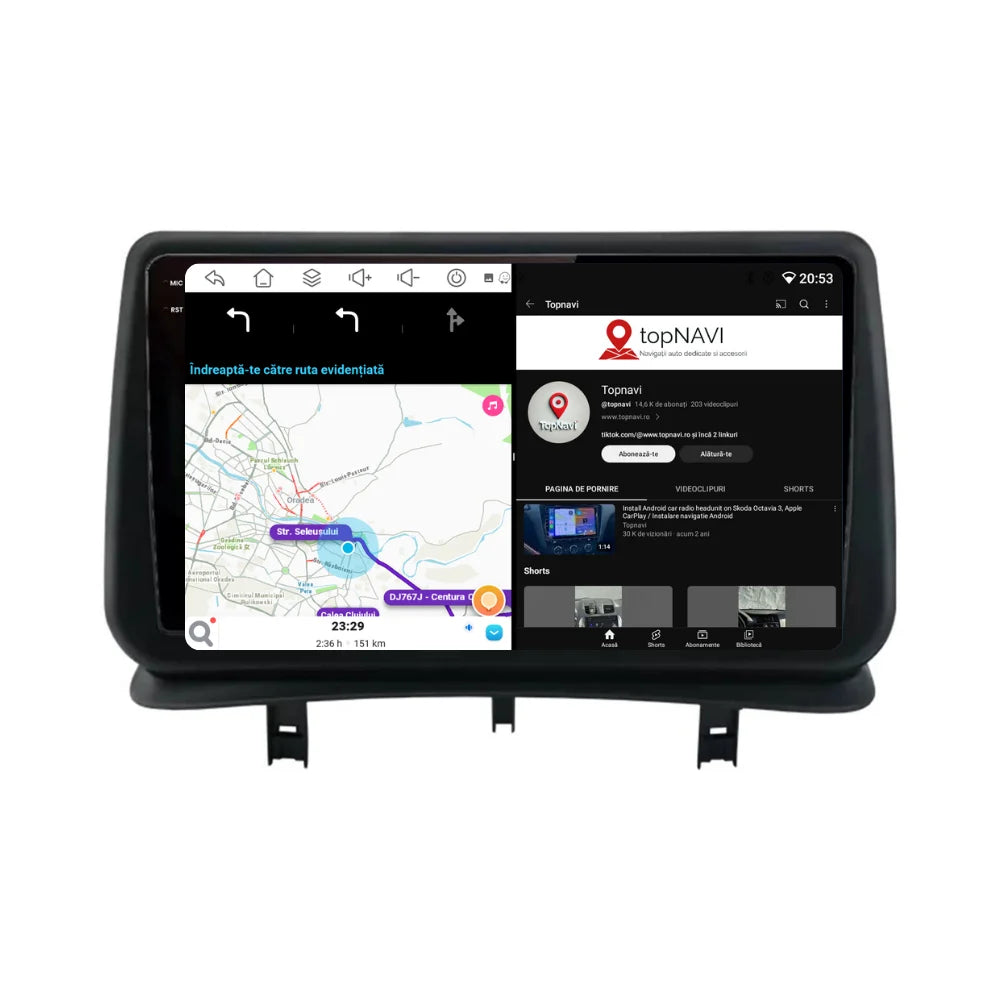 Navigatie Renault Clio 3 (2005-2014), Ecran 2K, 4GB RAM 64GB, 8-core