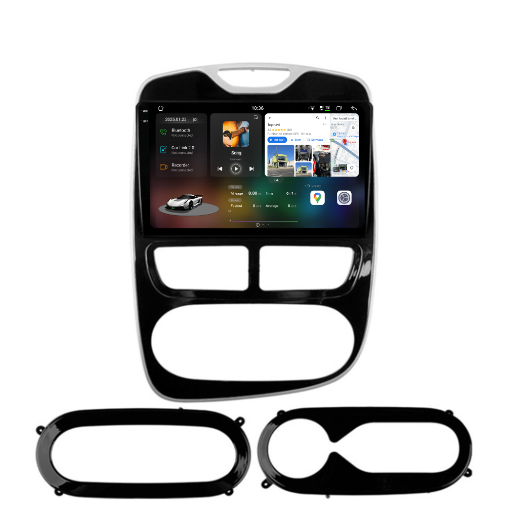 Navigatie Renault Clio 4 (2012-2016), Ecran 10 inch 2K, 12GB RAM 256GB, 8-core