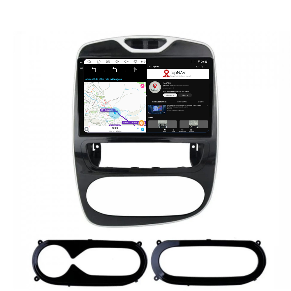 Navigatie Renault Clio 4 (2016-2019), Ecran 10 inch, 6GB RAM 128GB, 8-core