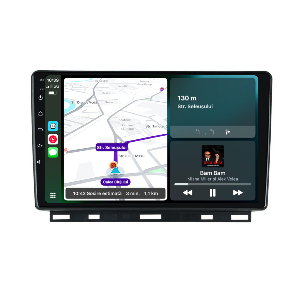 Navigatie Renault Clio 5 (2019+), Ecran 9 inch, 1GB RAM 32GB