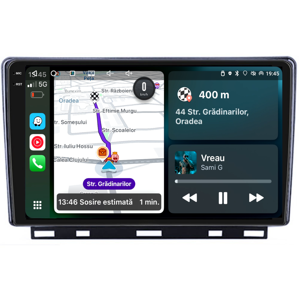 Navigatie Renault Clio 5 (2019+), Ecran 9 inch, 6GB RAM 128GB, 8-core