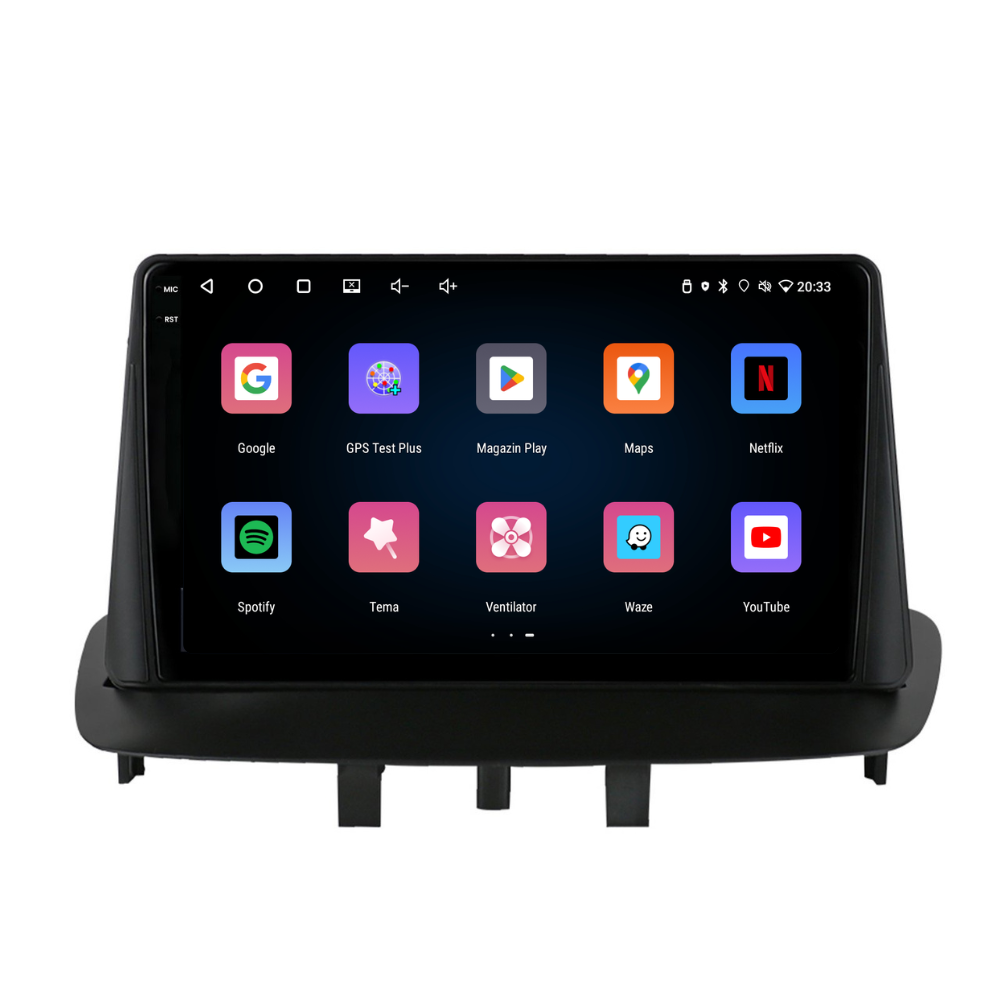 Navigatie Renault Fluence (2009-2017), Ecran 9 inch, 2GB RAM 32GB