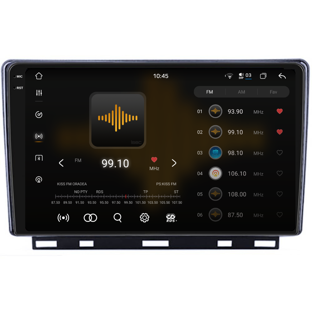 Navigatie Renault Clio 5 (2019+), Ecran 9 inch 2K, 12GB RAM 256GB, 8-core