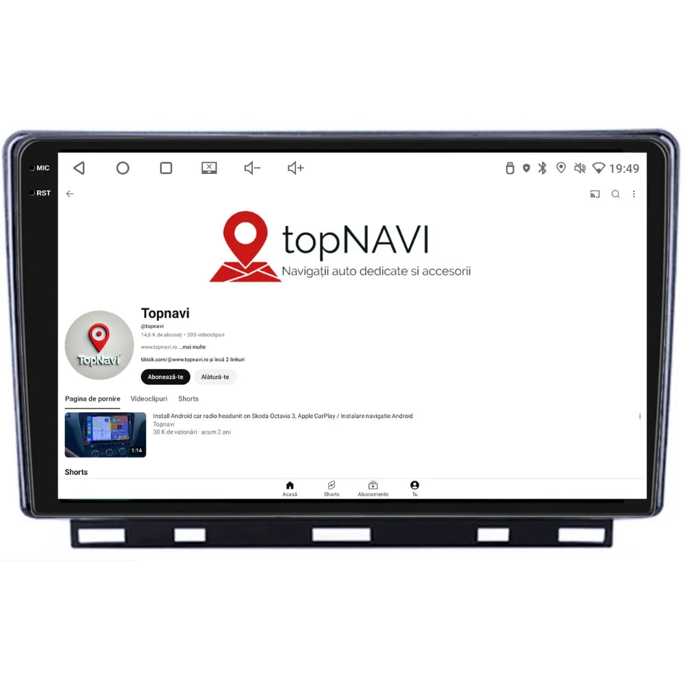 Navigatie Renault Clio 5 (2019+), Ecran 9 inch 2K, 12GB RAM 256GB, 8-core