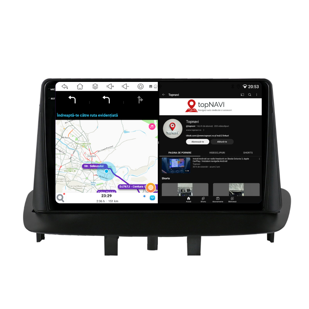 Navigatie Renault Megane 3 (2008-2016), Ecran 9 inch, 4GB RAM 64GB, 8-core